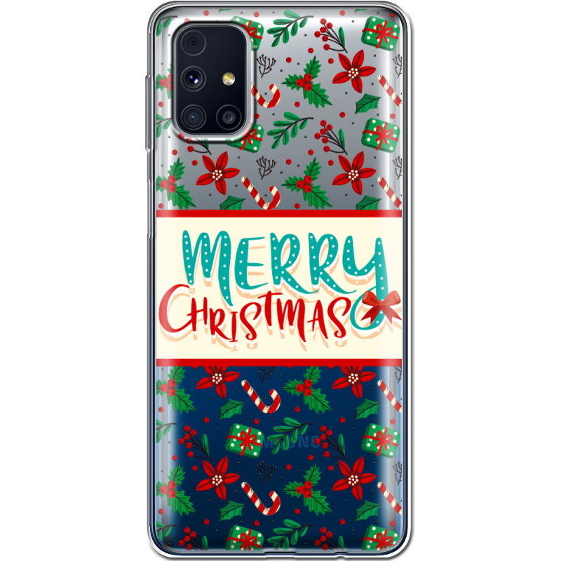 Прозрачный чехол BoxFace Samsung M317 Galaxy M31s Vintage Christmas Pattern