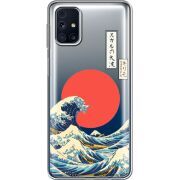 Прозрачный чехол BoxFace Samsung M317 Galaxy M31s Большая волна в Канагаве