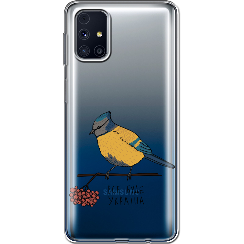 Прозрачный чехол BoxFace Samsung M317 Galaxy M31s Синиця і калина