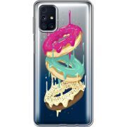 Прозрачный чехол BoxFace Samsung M317 Galaxy M31s Donuts