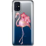 Прозрачный чехол BoxFace Samsung M317 Galaxy M31s Floral Flamingo