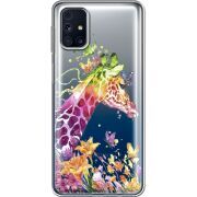 Прозрачный чехол BoxFace Samsung M317 Galaxy M31s Colorful Giraffe