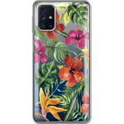 Прозрачный чехол BoxFace Samsung M317 Galaxy M31s Tropical Flowers
