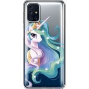 Чехол со стразами Samsung M317 Galaxy M31s Unicorn Queen