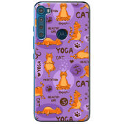 Чехол BoxFace Motorola One Fusion Plus Yoga Cat