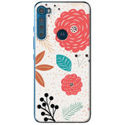 Чехол BoxFace Motorola One Fusion Plus Line Flowers