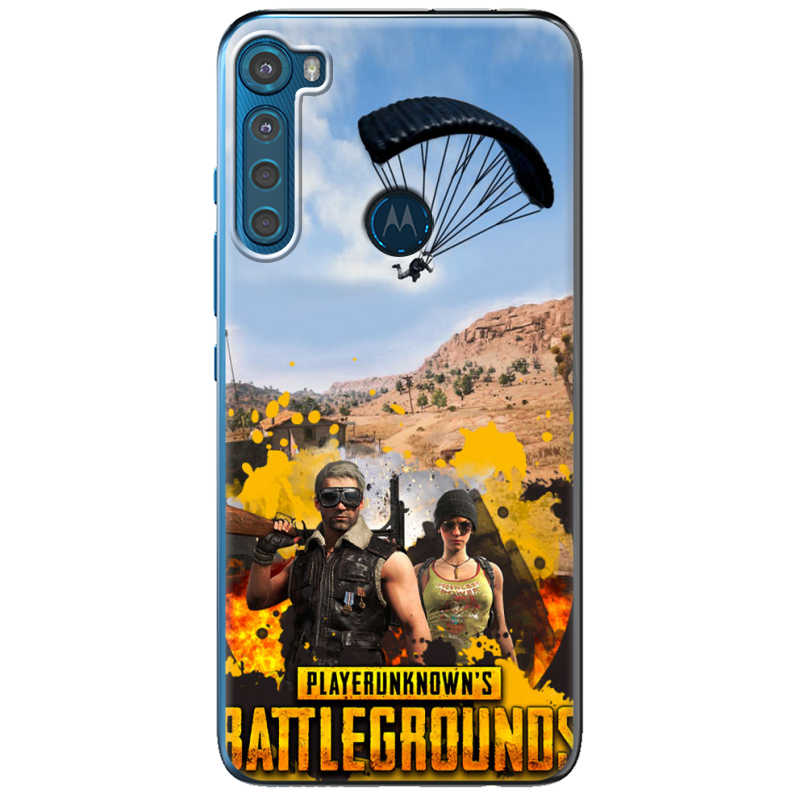 Чехол BoxFace Motorola One Fusion Plus Pubg parachute