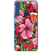 Чехол BoxFace Motorola One Fusion Plus Tropical Flowers