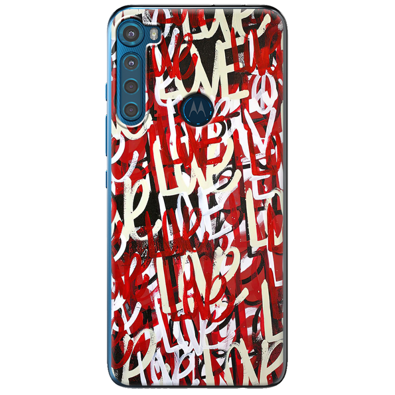 Чехол BoxFace Motorola One Fusion Plus Love Graffiti