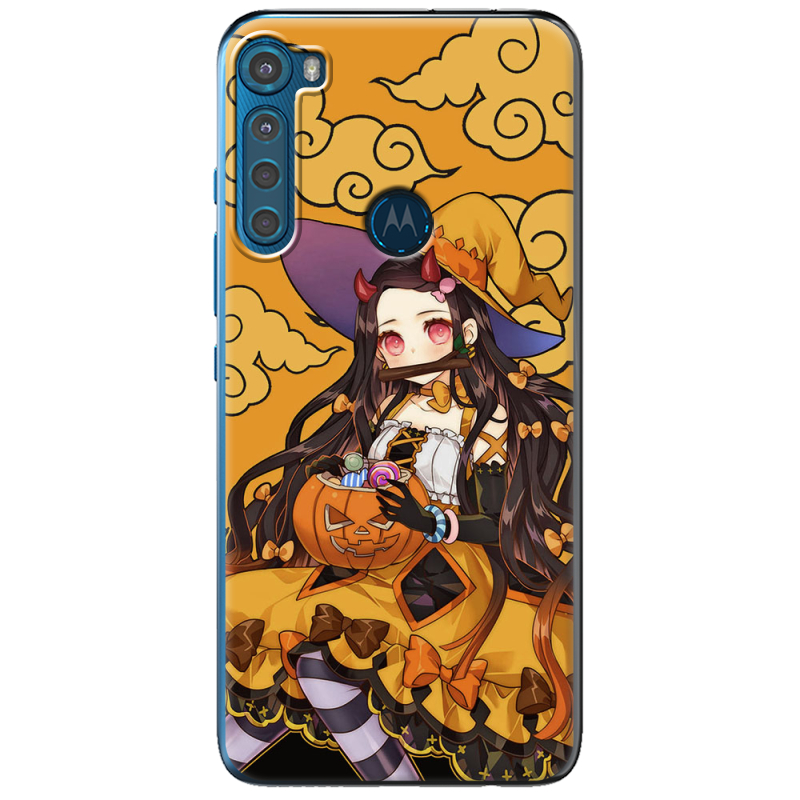 Чехол BoxFace Motorola One Fusion Plus Kamado Nezuko Halloween