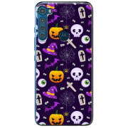 Чехол BoxFace Motorola One Fusion Plus Halloween Purple Mood