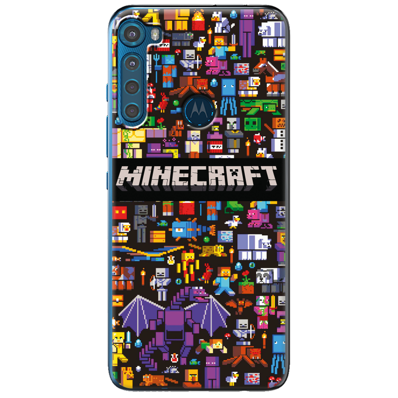 Чехол BoxFace Motorola One Fusion Plus Minecraft Mobbery