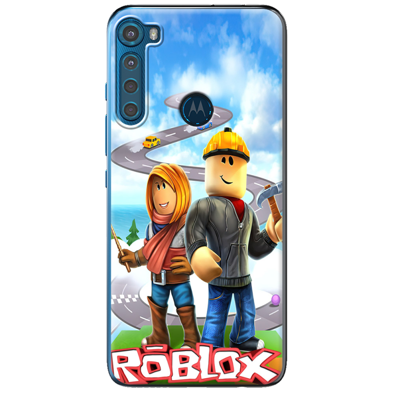 Чехол BoxFace Motorola One Fusion Plus Roblox Білдерман