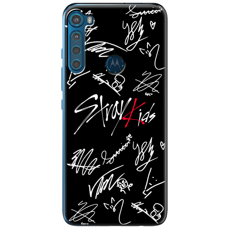 Чехол BoxFace Motorola One Fusion Plus Stray Kids автограф