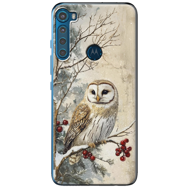 Чехол BoxFace Motorola One Fusion Plus Christmas Owl