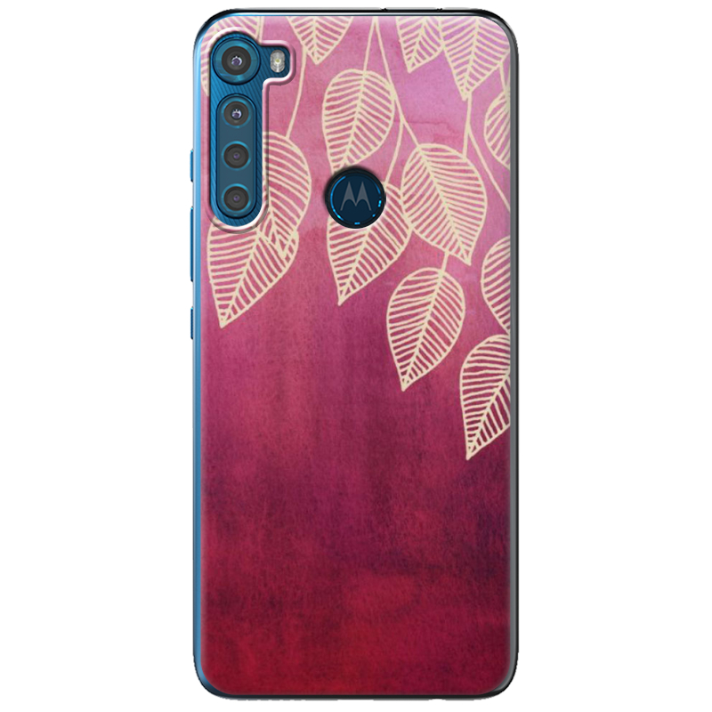 Чехол BoxFace Motorola One Fusion Plus Gold Leaves