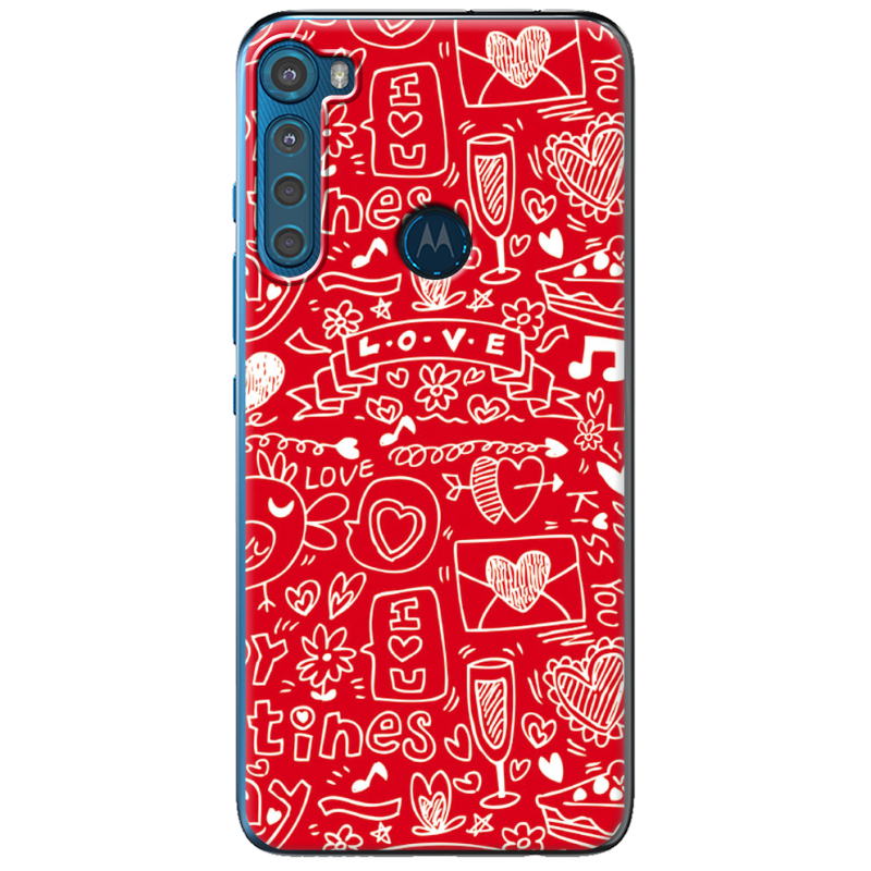 Чехол BoxFace Motorola One Fusion Plus Happy Valentines