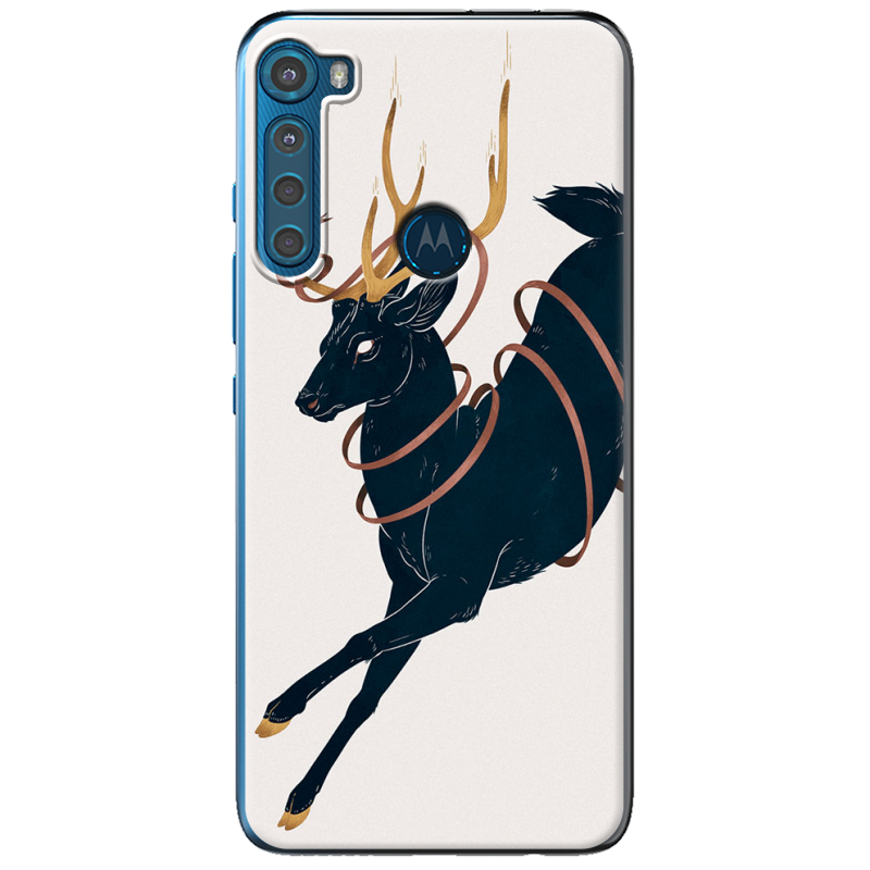 Чехол BoxFace Motorola One Fusion Plus Black Deer