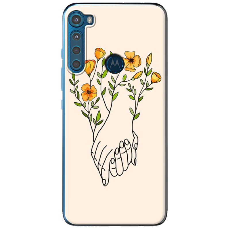 Чехол BoxFace Motorola One Fusion Plus Flower Hands