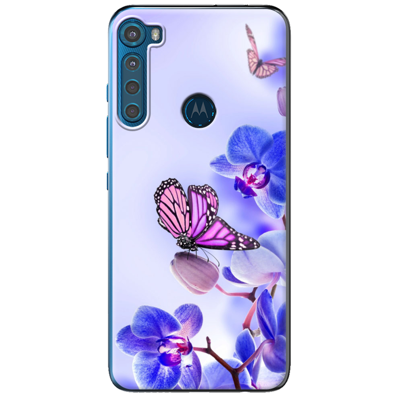 Чехол BoxFace Motorola One Fusion Plus Orchids and Butterflies