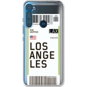 Прозрачный чехол BoxFace Motorola One Fusion Plus Ticket Los Angeles