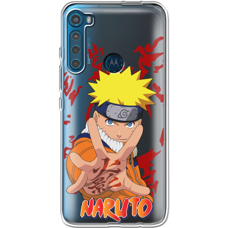 Прозрачный чехол BoxFace Motorola One Fusion Plus Naruto