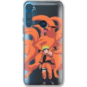 Прозрачный чехол BoxFace Motorola One Fusion Plus Naruto and Kurama