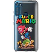 Прозрачный чехол BoxFace Motorola One Fusion Plus Super Mario