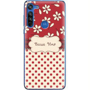 Чехол BoxFace Motorola G8 Именной Polka Dots