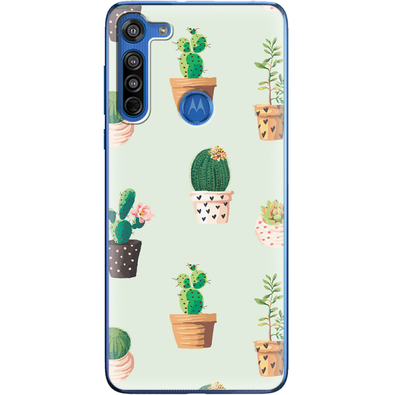 Чехол BoxFace Motorola G8 L-green Cacti