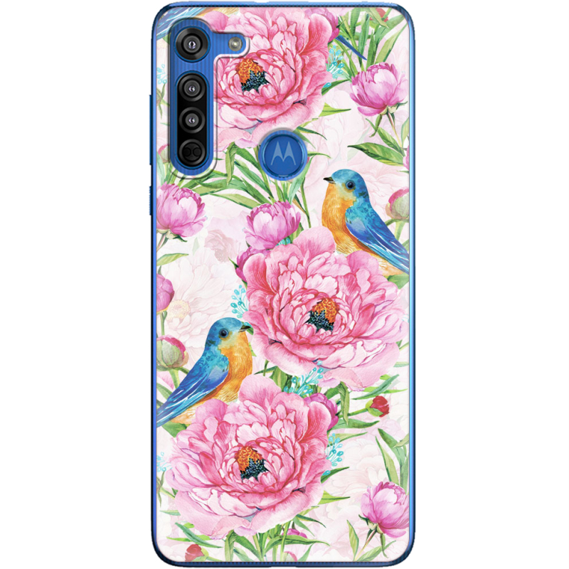 Чехол BoxFace Motorola G8 Birds and Flowers