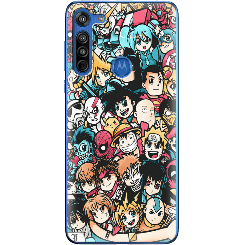 Чехол BoxFace Motorola G8 Anime Stickers