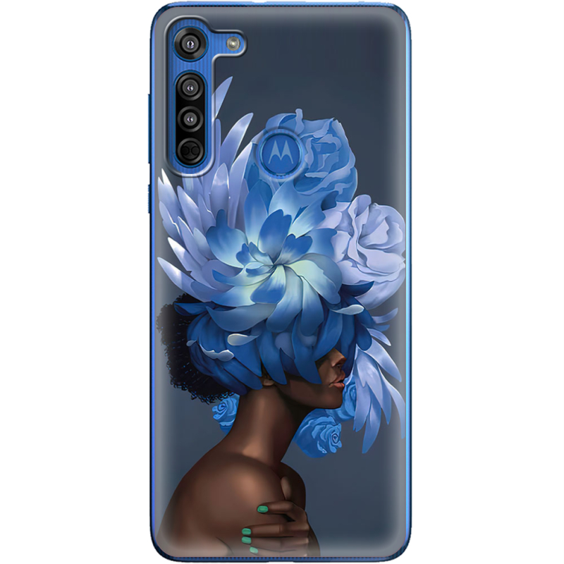 Чехол BoxFace Motorola G8 Exquisite Blue Flowers