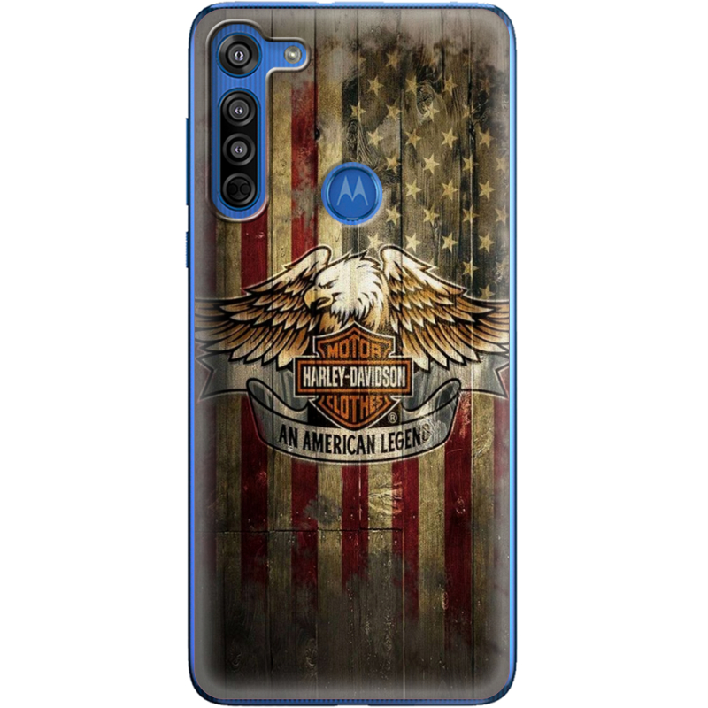 Чехол BoxFace Motorola G8 Harley An American Legend