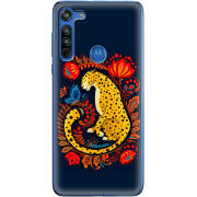 Чехол BoxFace Motorola G8 Petrykivka Leopard