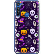 Чехол BoxFace Motorola G8 Halloween Purple Mood