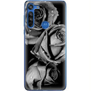 Чехол BoxFace Motorola G8 Black and White Roses