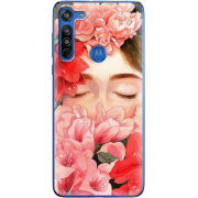 Чехол BoxFace Motorola G8 Girl in Flowers