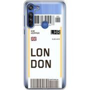 Прозрачный чехол BoxFace Motorola G8 Ticket London