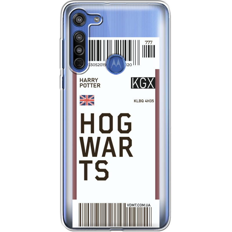 Прозрачный чехол BoxFace Motorola G8 Ticket Hogwarts