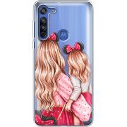 Прозрачный чехол BoxFace Motorola G8 Mouse Girls