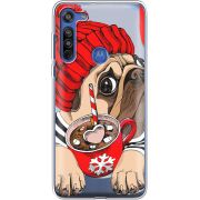 Прозрачный чехол BoxFace Motorola G8 Winter Puggy