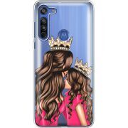 Прозрачный чехол BoxFace Motorola G8 Queen and Princess