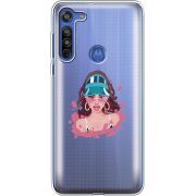 Прозрачный чехол BoxFace Motorola G8 Selena Gomez