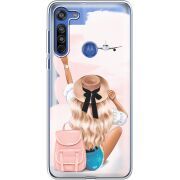 Прозрачный чехол BoxFace Motorola G8 Travel Girl