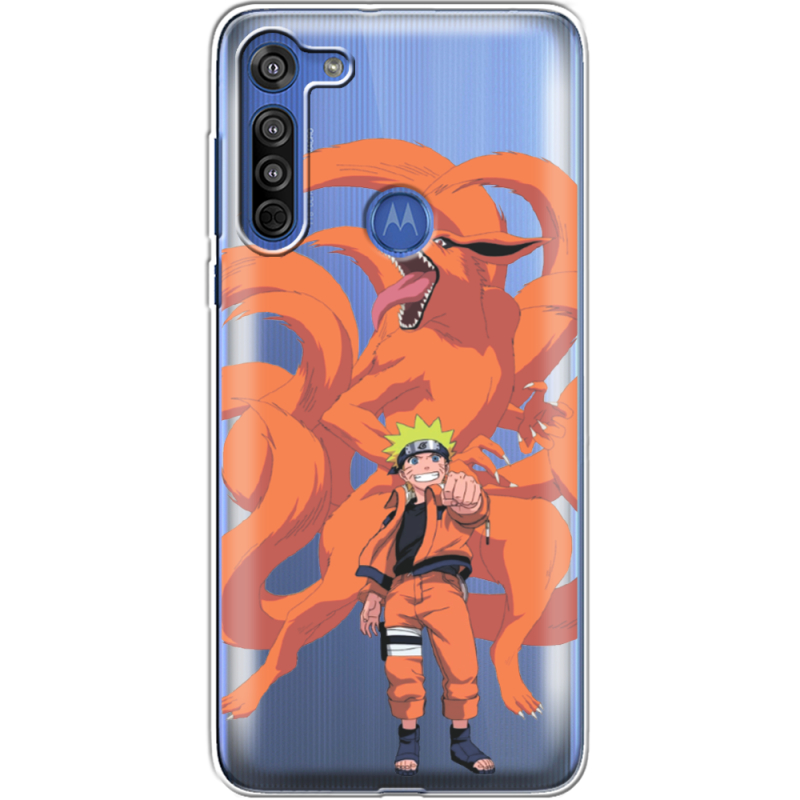 Прозрачный чехол BoxFace Motorola G8 Naruto and Kurama