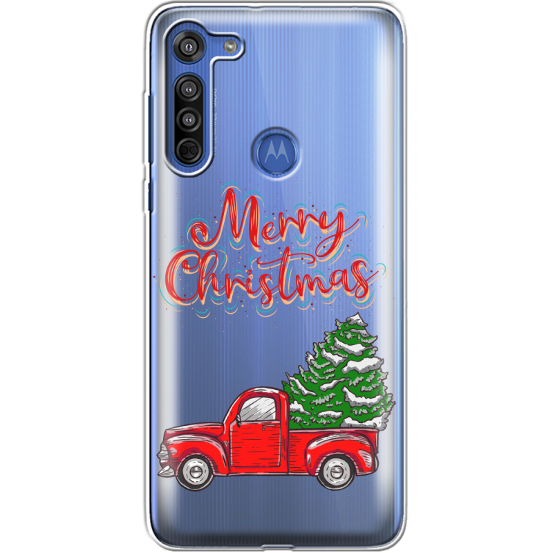 Прозрачный чехол BoxFace Motorola G8 Holiday Car