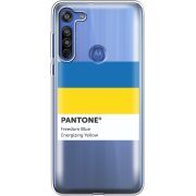 Прозрачный чехол BoxFace Motorola G8 Pantone вільний синій