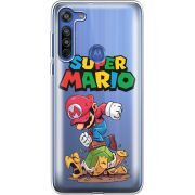 Прозрачный чехол BoxFace Motorola G8 Super Mario