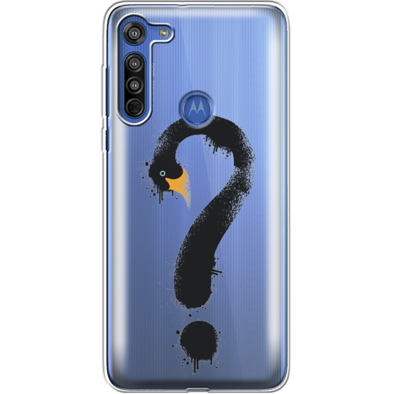 Прозрачный чехол BoxFace Motorola G8 Swan question